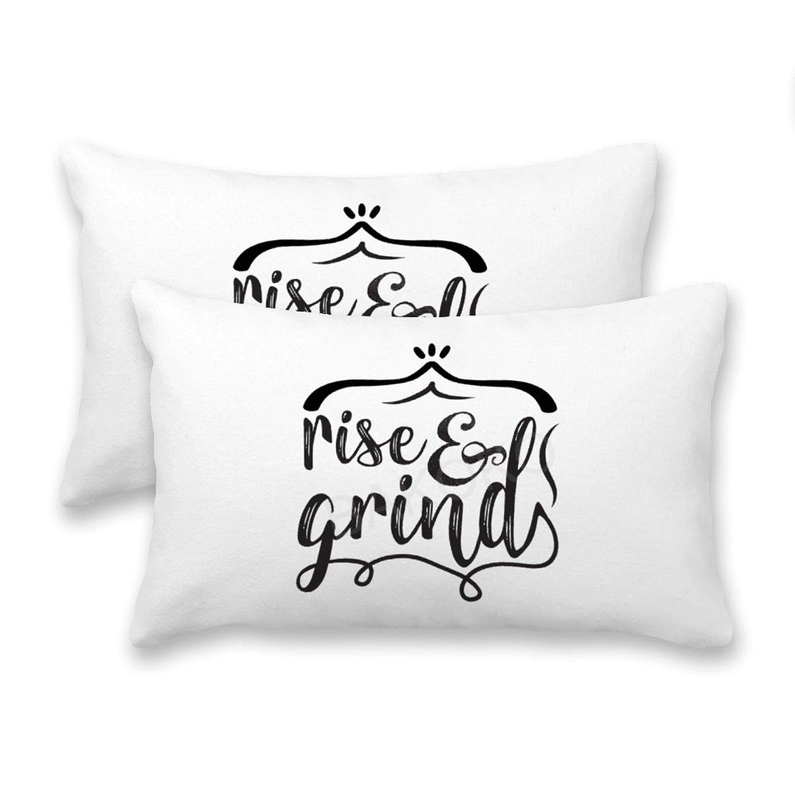 16x24 Inch Cotton Canvas Lumbar Pillow Cover with Hidden Zipper - Farmhouse Decor, Inspirational Quote Pillow Case, Housewarming Gift for Living Room, Bedroom & Office