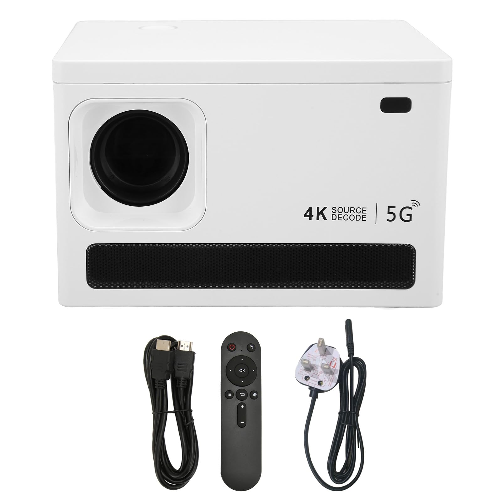 RajoNN Mini Projector - 1080P HD Portable Outdoor Movie Projector with 10W Speaker, 200