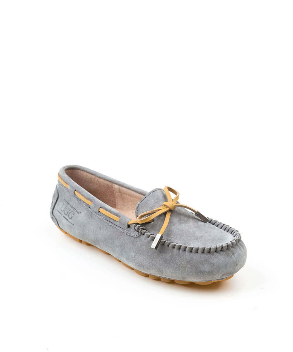 Women's UGG Summer Moccasin Slippers - Comfortable Soft Sheepskin Indoor/Outdoor House Shoes for Women - Perfect for Home, Travel & Relaxation