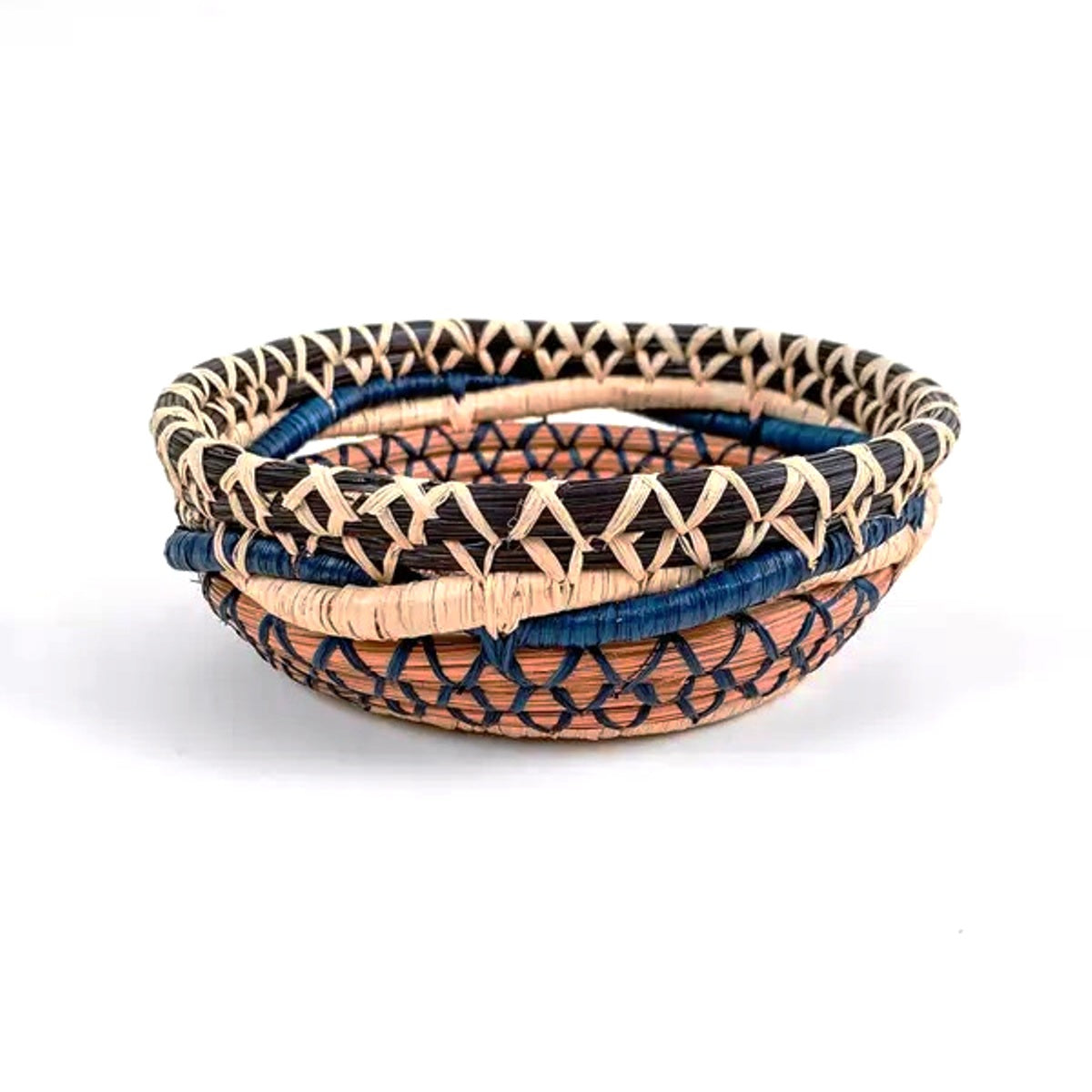 Handwoven Maria Luisa Pine Needle Basket - Natural Eco-Friendly Storage for Home Decor | Perfect for Laundry, Blankets & Coastal Style Decorating