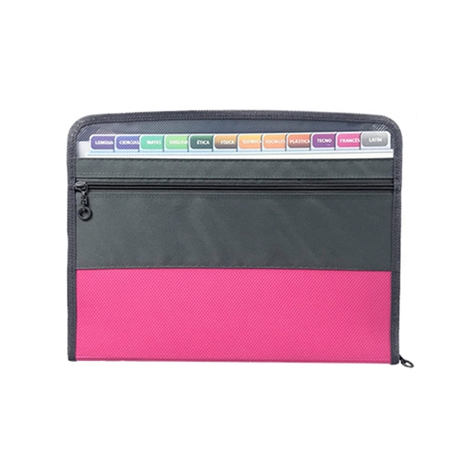 JKXWX Multi-Layer Zippered Document Organizer Bag - Waterproof File Folder Briefcase for Students, Office & Travel - Perfect for Test Papers, Contracts & Important Documents (Color: E)