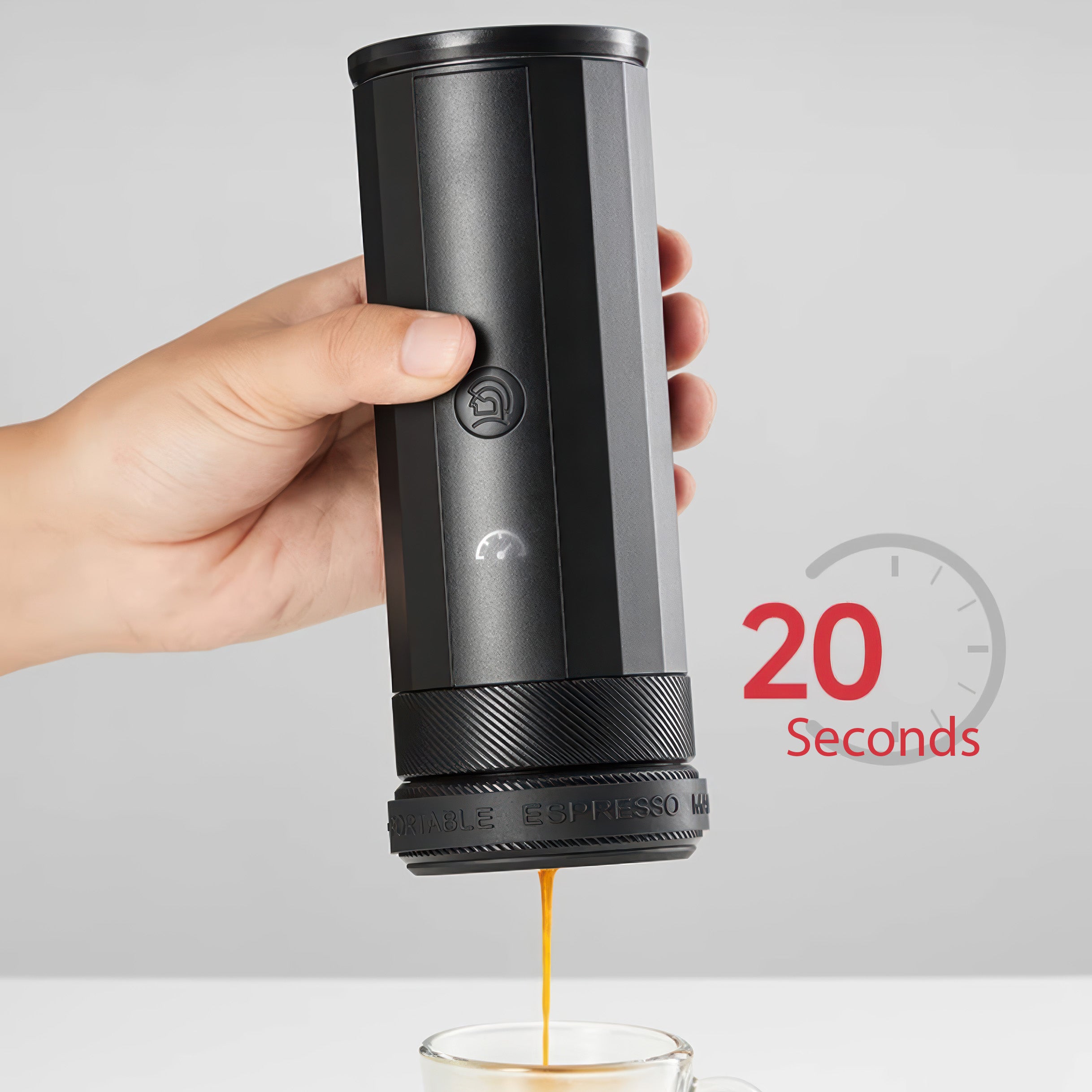 Heropresso 20 Bar Portable Espresso Maker Pro - Compact Manual Coffee Machine for Camping, Travel & Home Use - Perfect for Outdoor Adventures & Office Breaks