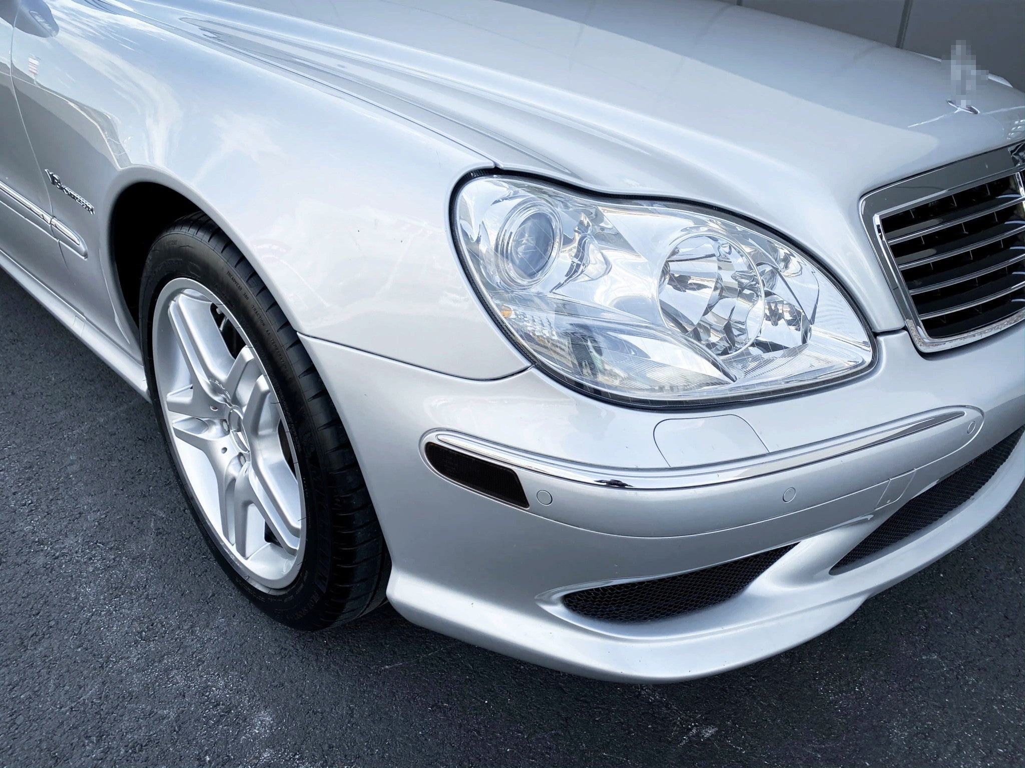 Clear Lens White Full LED Side Marker Light Kit for 2000-2006 Mercedes W220 S-Class - Enhance Visibility & Style for Night Driving & Car Shows