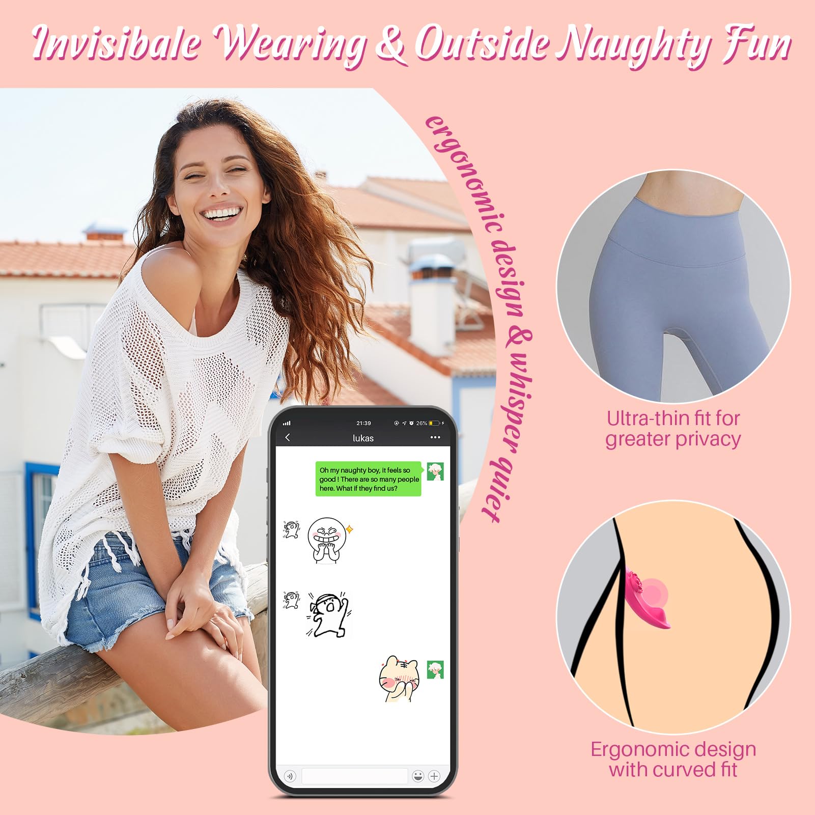 Premium Wearable Panty Vibrator for Women & Couples - 3-in-1 App Controlled Rose Toy with 10x2 Vibration Modes, Mini Butterfly Clitoral & G-Spot Stimulator | Perfect for Discreet Solo Play, Couples Intimacy & Long Distance Relationships
