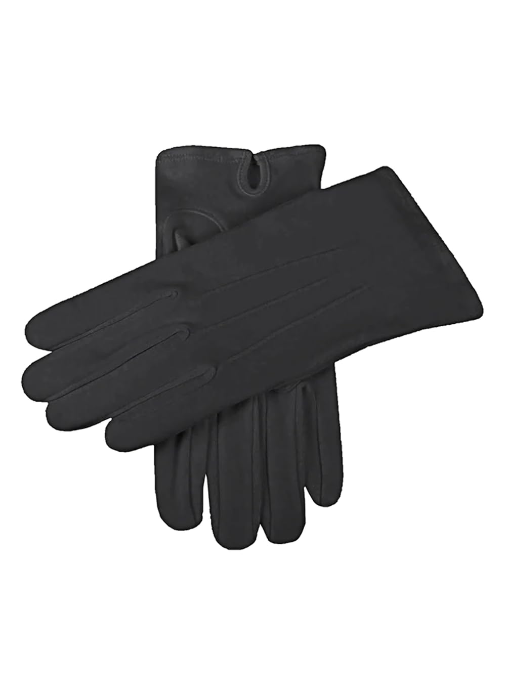 Dents Men's Savoy Cotton Gloves - White for Winter Warmth & Formal Occasions | Soft & Breathable Handwear for Business, Driving & Outdoor Activities