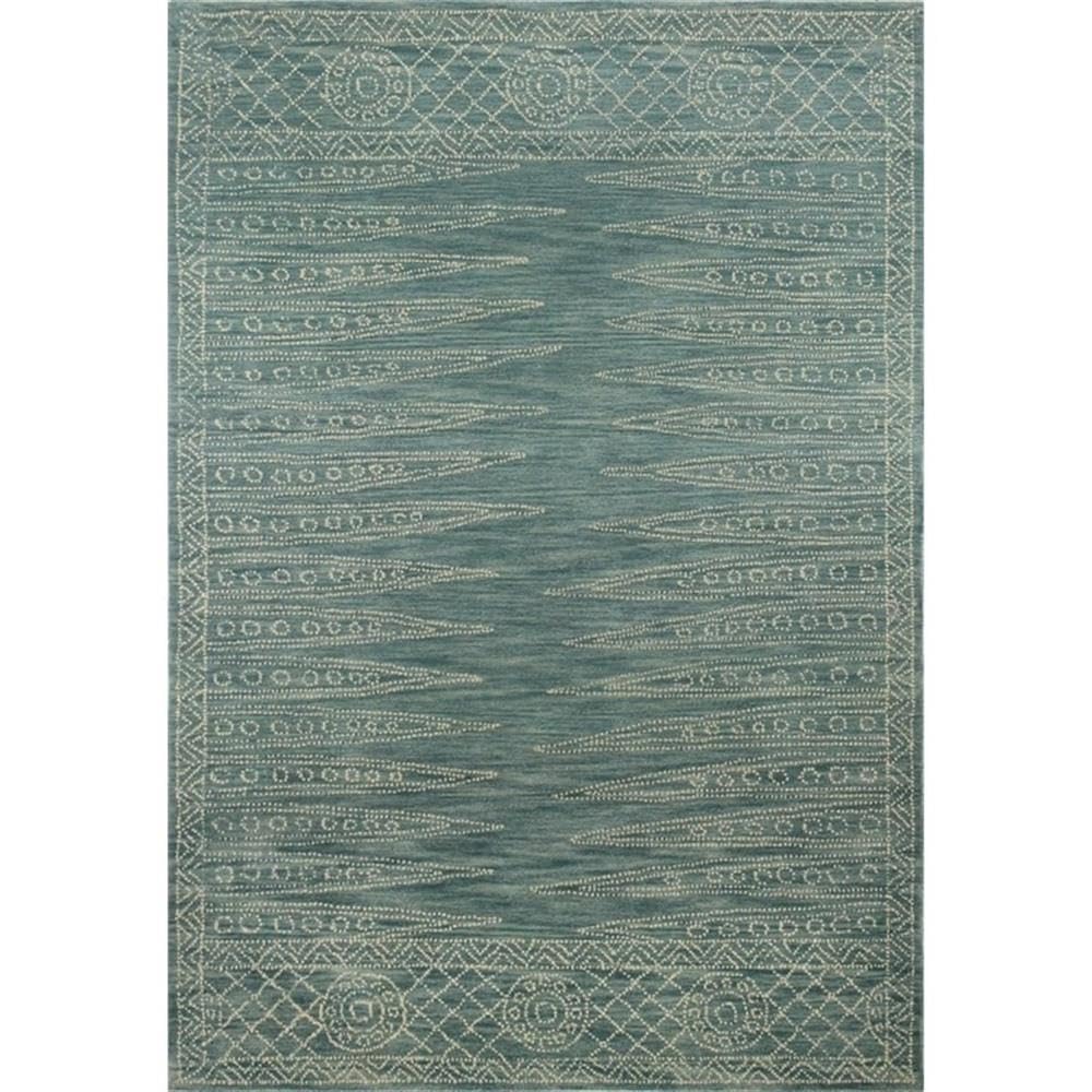 Bashian Venezia Hand Tufted Teal Area Rug - Soft Modern Wool Carpet for Living Room, Bedroom & Office Decor