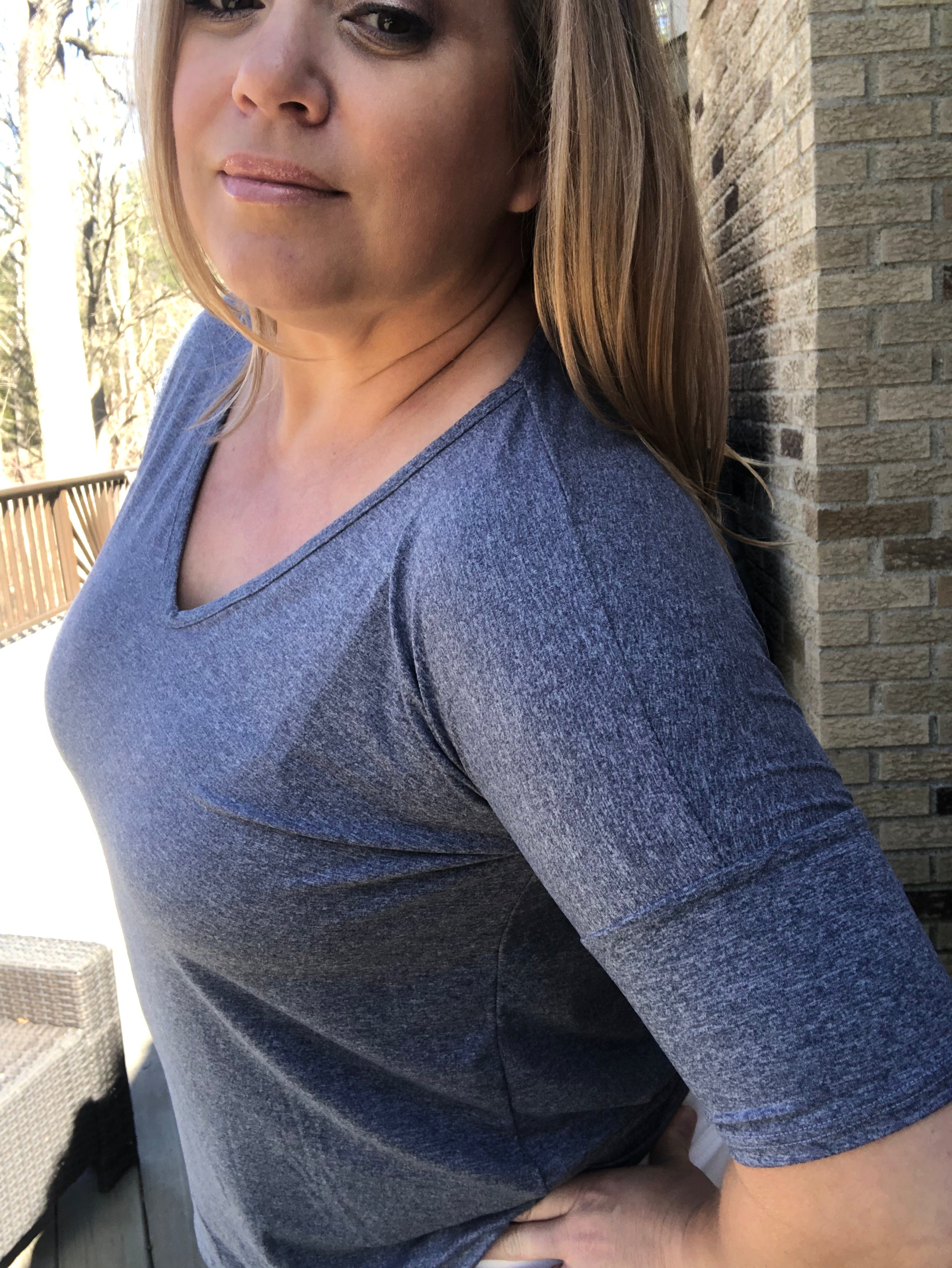 Kimberly Sports Tee - Open Back Workout Top - Made in USA - Perfect for Yoga, Gym & Running