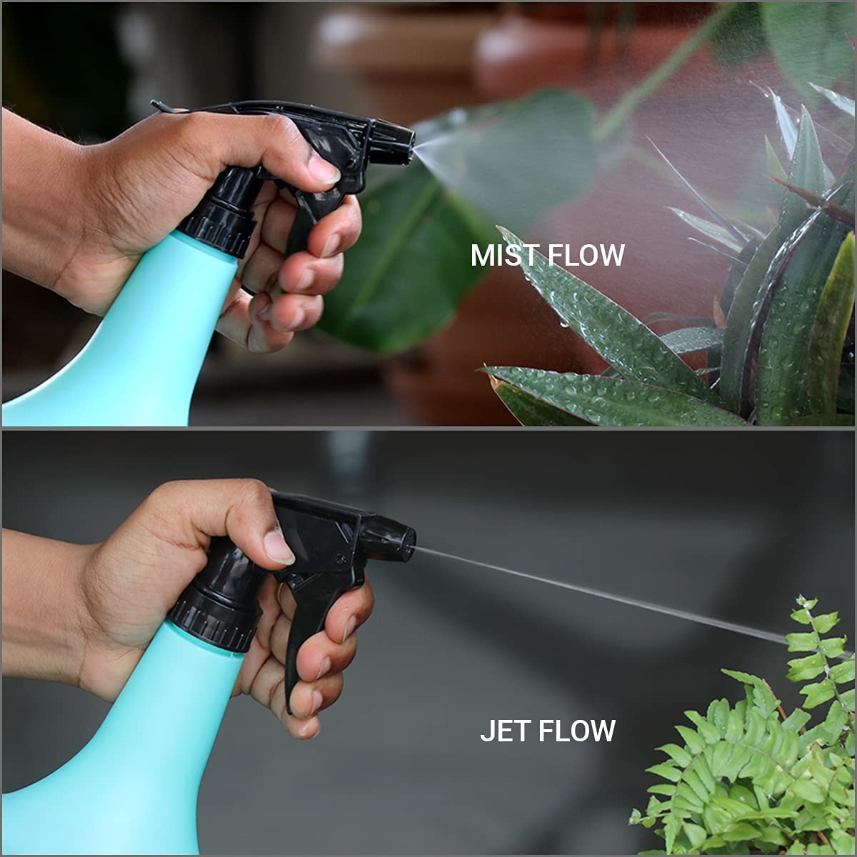 TORIOX 500ml Continuous Mist Hair Spray Bottle - Fine Mist Water Sprayer for Curly Hair Styling, Morning Hair Taming & Plant Misting - Empty Salon Refillable Spray Bottle with Trigger for Hairstyling, Gardening & Home Cleaning