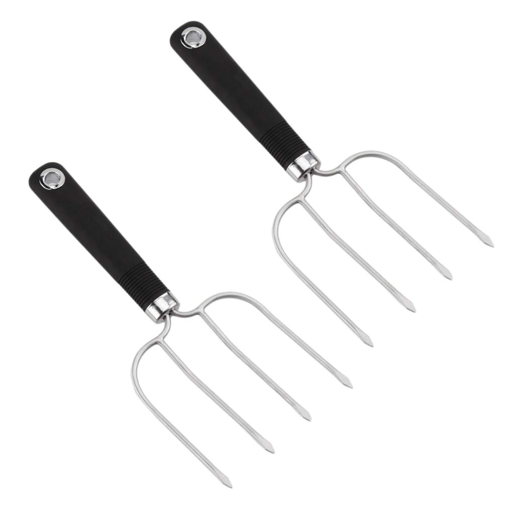 UPKOCH 2-Pack Stainless Steel Turkey Lifters - Heavy Duty Roast Forks for Chicken, Turkey & Meat - Perfect for Thanksgiving, BBQ & Holiday Cooking