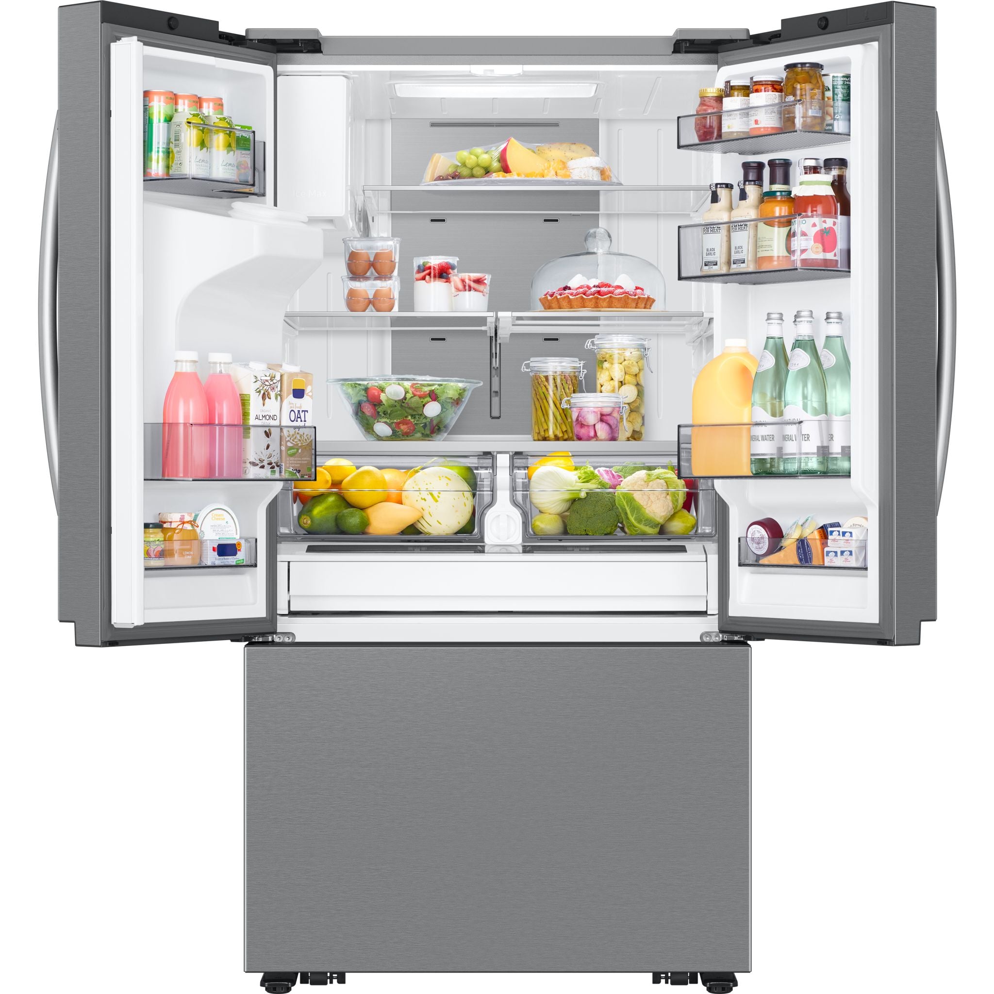 Samsung RF32CG5900SRAC French Door Refrigerator - 32 cu.ft Smart Stainless Steel Fridge with SmudgeProof Technology | Perfect for Modern Kitchens & Large Family Homes