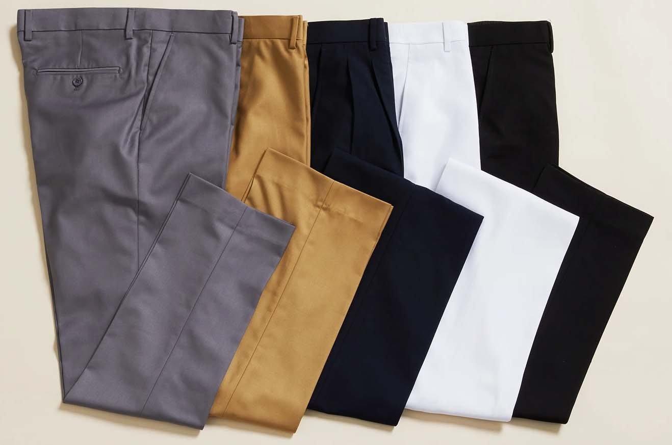 Stylish Gray Ultra Slim Fit Pants for Men - Comfortable Stretch Dress Chinos for Office, Business & Casual Wear