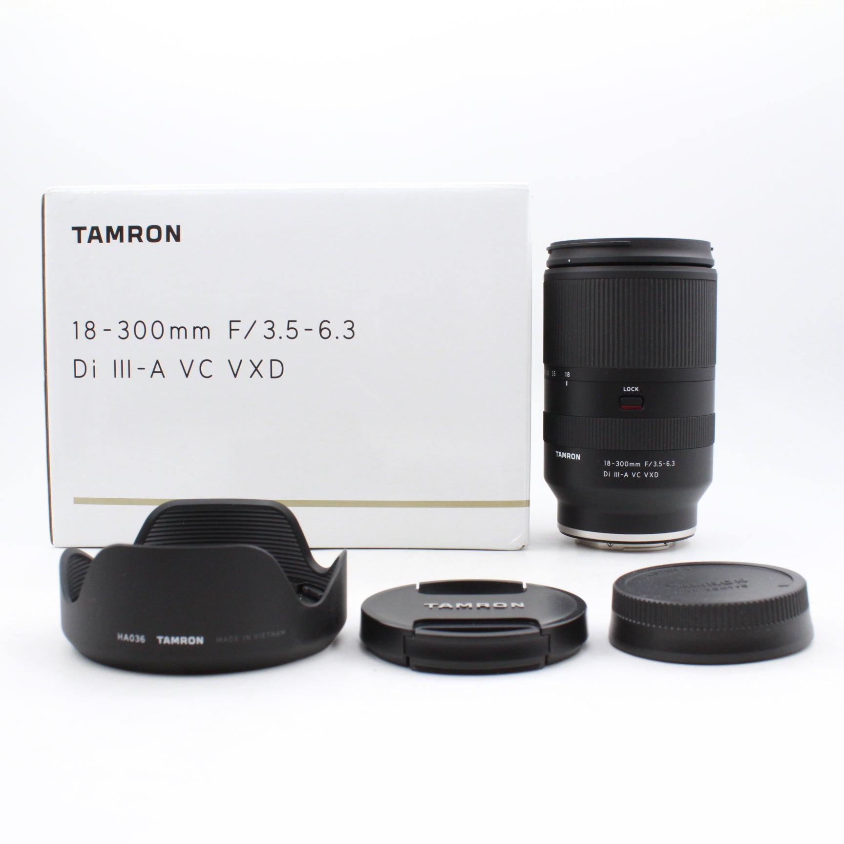 Tamron 18-300mm f/3.5-6.3 Di III-A VC VXD Lens for Sony E-Mount - Open Box Excellent Condition - Perfect for Travel, Wildlife & Sports Photography