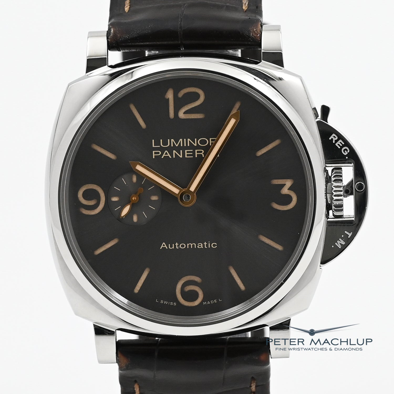 Panerai Luminor Due 45mm Automatic Men's Watch - Luxury Stainless Steel Dive Watch with Date Function - Perfect for Business, Diving & Formal Occasions