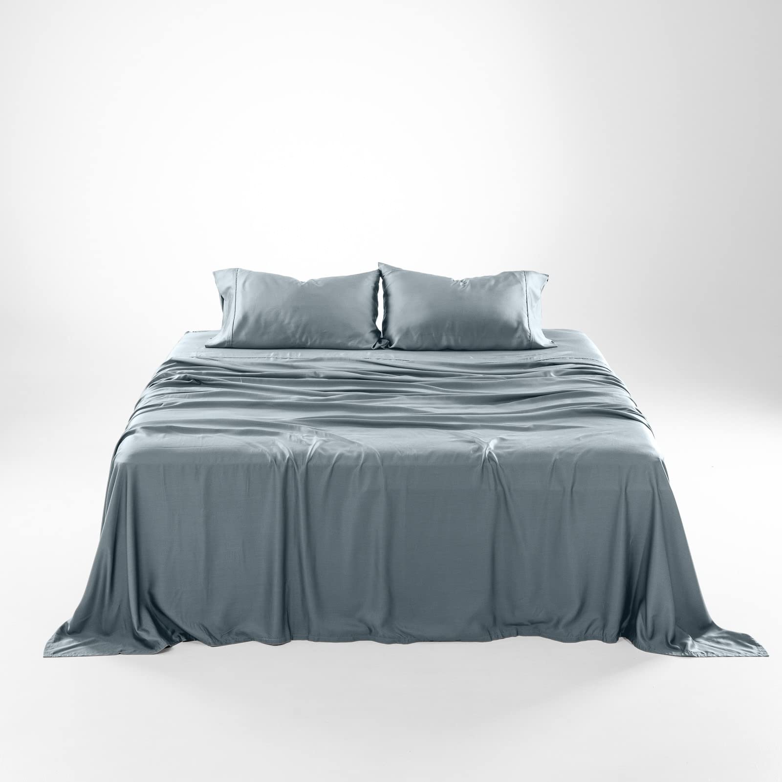 Olive + Crate Eucalyptus Sheets Set - Cooling Bed Sheets for Hot Sleepers - 100% Organic Tencel Lyocell Full Size Sheets - Hypoallergenic & Moisture-Wicking - Deep Pocket 54