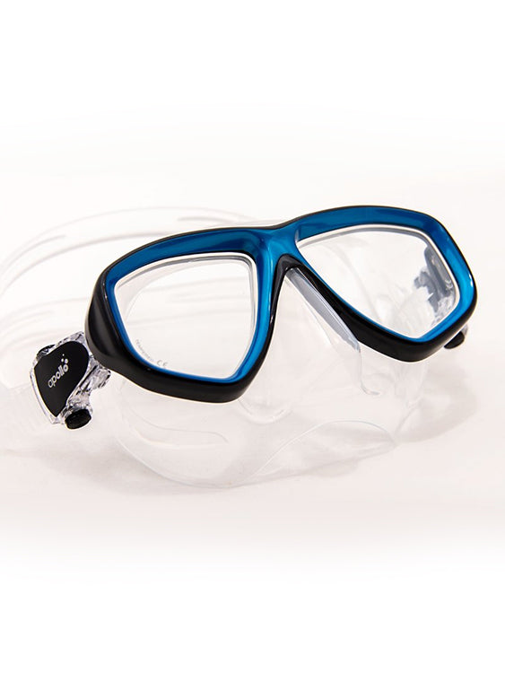 Clear Silicone / Black-Metallic Blue Frame