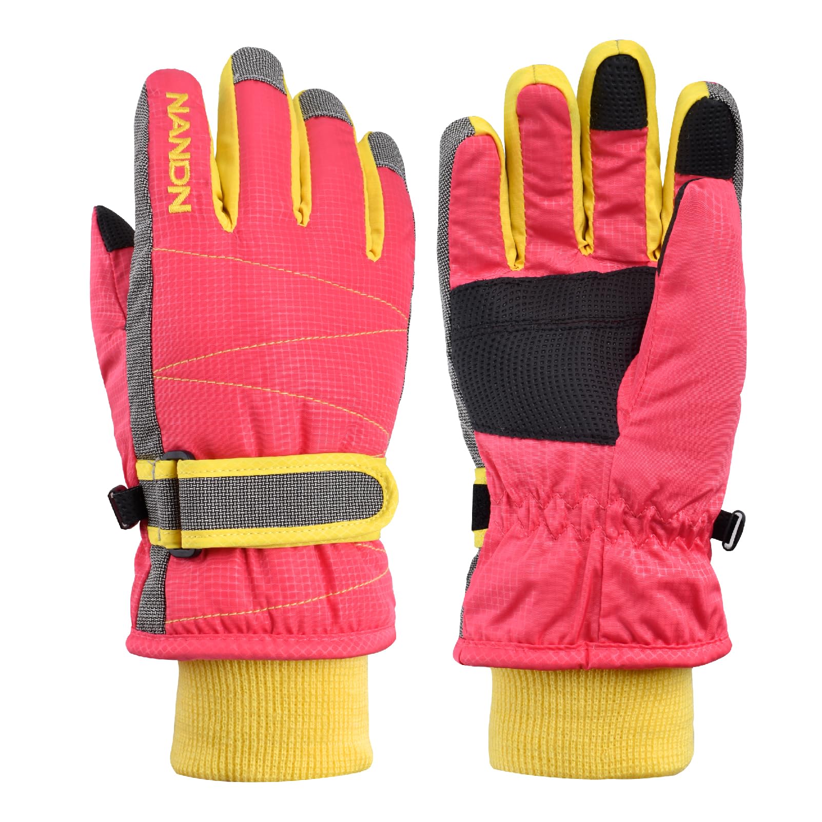 JEELAD Kids Winter Snow Gloves - Waterproof Ski Gloves for Boys & Girls - Warm Snowboard Gloves for Cold Weather - Perfect for Skiing, Snowboarding & Outdoor Winter Activities
