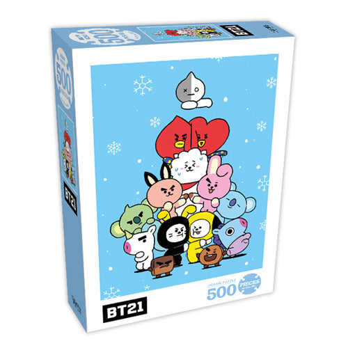 BT21 AT21 500-Piece Jigsaw Puzzle - Fun & Challenging K-Pop BTS Puzzle for Adults & Teens - Perfect for Family Game Night, Gifts, and Relaxation