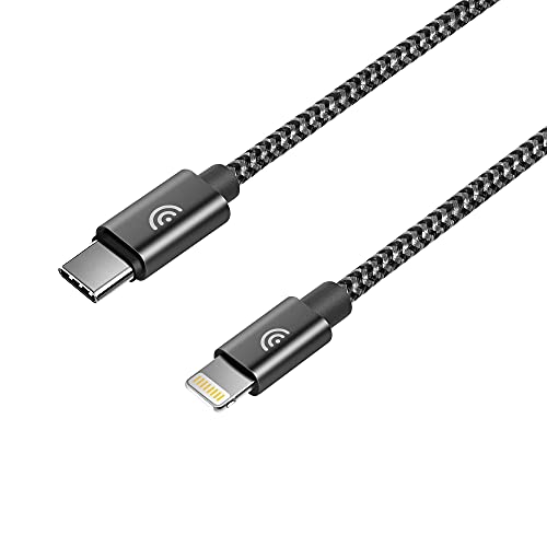 Premium Braided USB C to Lightning Cable 4ft - Fast Charging Cord for iPhone 12/11/X/8 & iPad - Durable Nylon iPhone Charger Cable for Home, Office & Travel Accessories