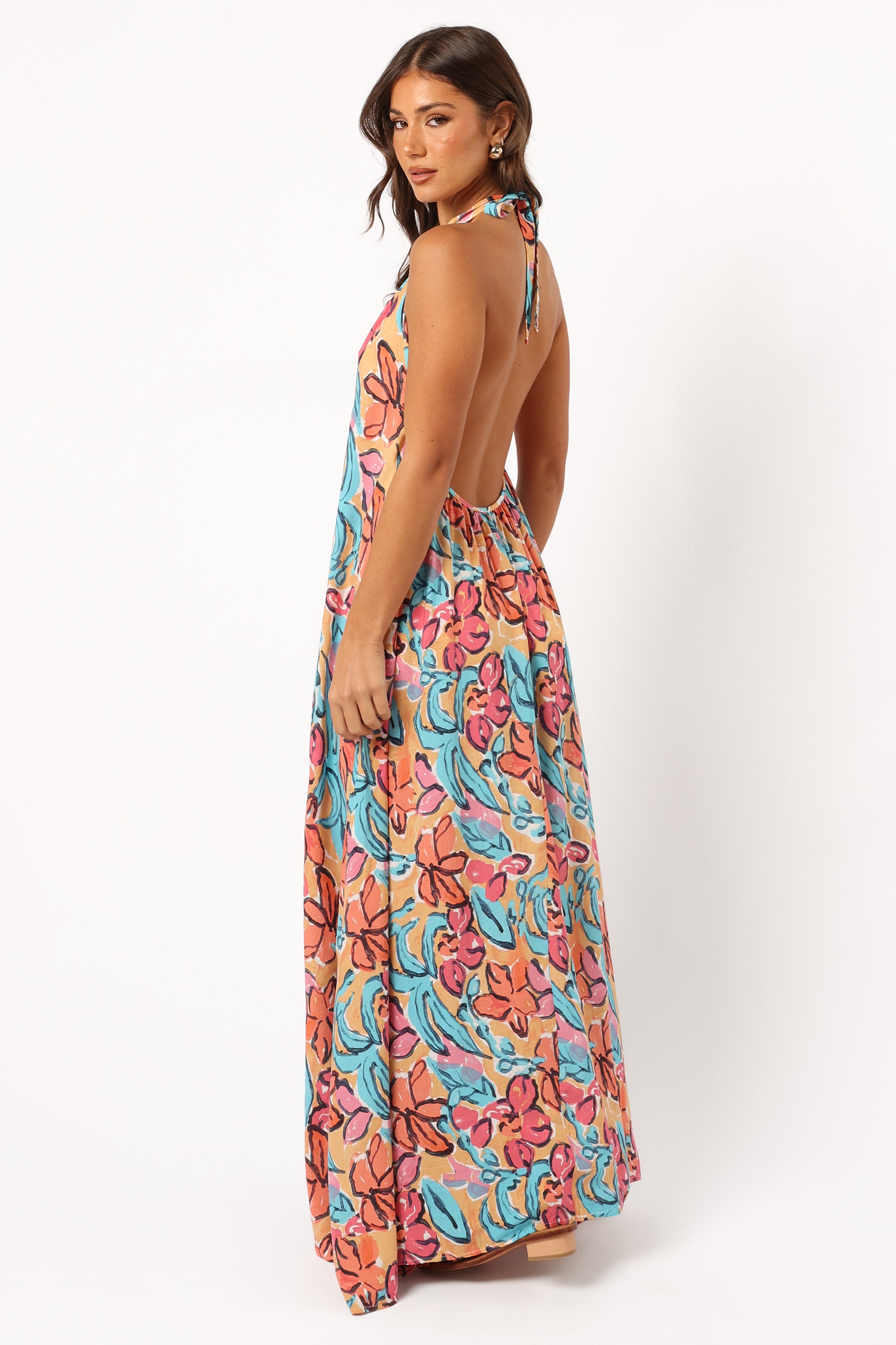 Avery Maxi Dress - Floral Print Women's Long Summer Dress for Beach, Vacation & Casual Wear