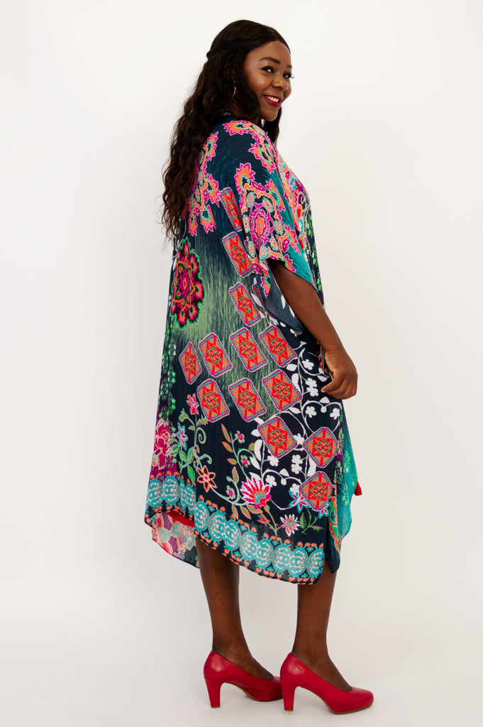 Darcy Fleuri One Size Floral Print Dress - Perfect for Casual Outings, Parties, and Special Occasions