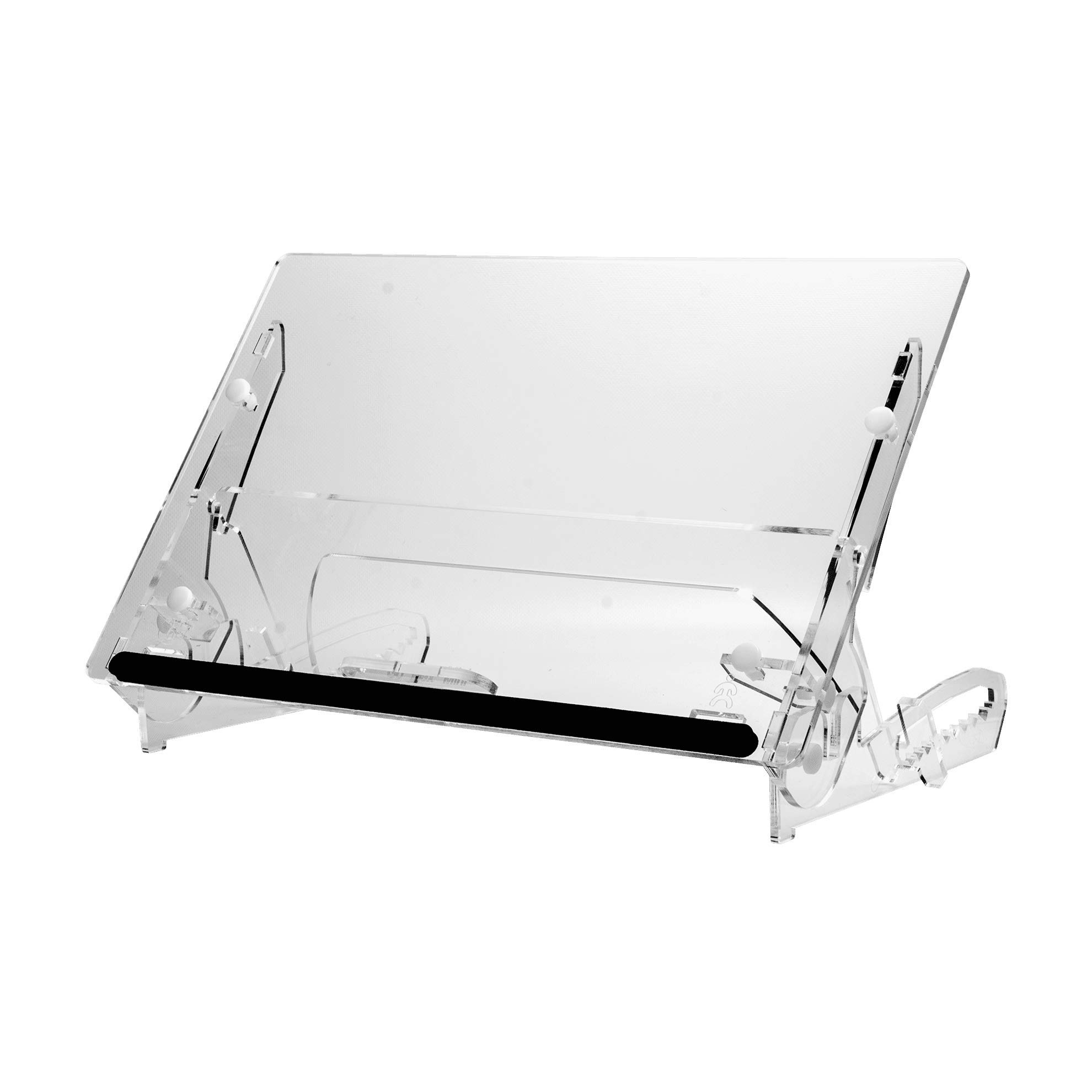 Adjustable GO Flex Document Holder - Medium Size, Clear Transparent Plastic for Office, School, and Travel Organization
