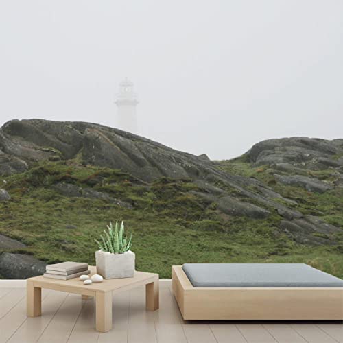 Lighthouse Coast 3D Wall Murals | Self-Adhesive PVC Wallpaper | Peel and Stick Wall Decor for Bedroom & Living Room | 110