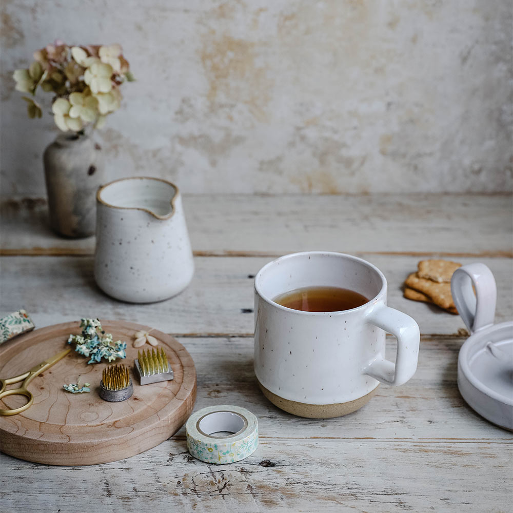 Premium Ceramic Speckle Coffee Mug - 12oz Handmade Stoneware Cup with Comfort Grip - Perfect for Home, Office & Gifts - Ideal for Hot Coffee, Tea & Cocoa