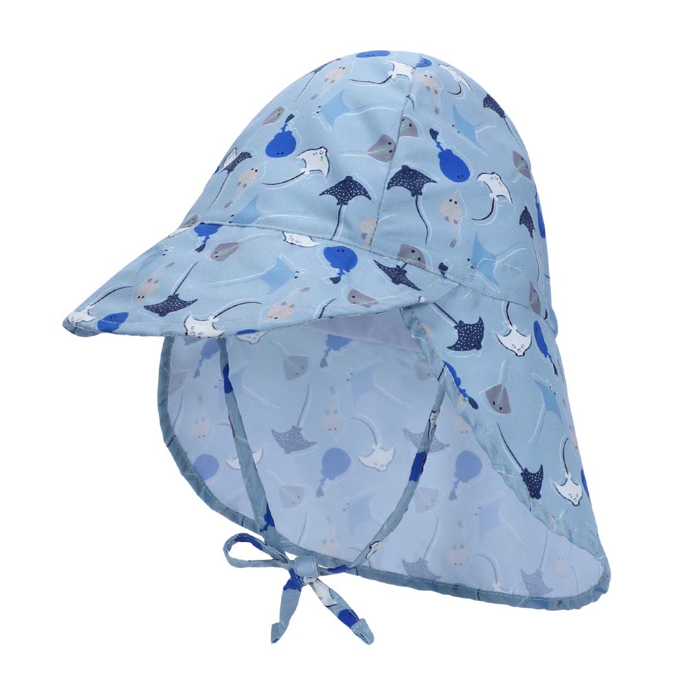 Baby Boys & Girls Sun Hat with UPF 50+ Sun Protection - Adjustable Wide Brim Summer Beach Hat for Toddlers - Perfect for Outdoor Play, Beach Trips, and Poolside Protection