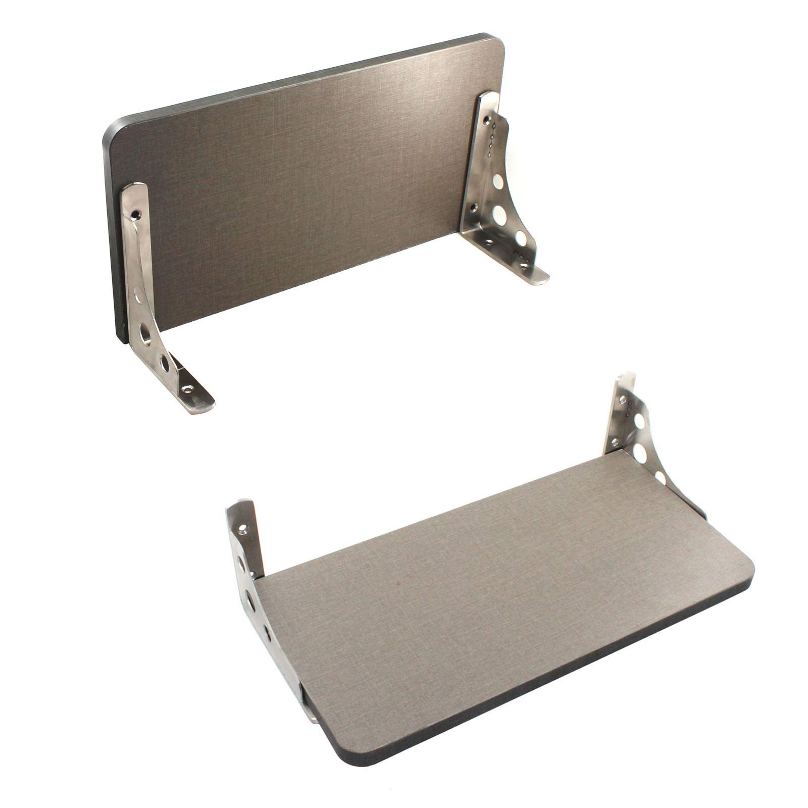 150x110mm Heavy Duty Stainless Steel Shelf Brackets - Wall Mounted Triangle Corner Brackets with Screws (2 Pack) - Perfect for Kitchen Shelves, Garage Storage & Floating Shelves