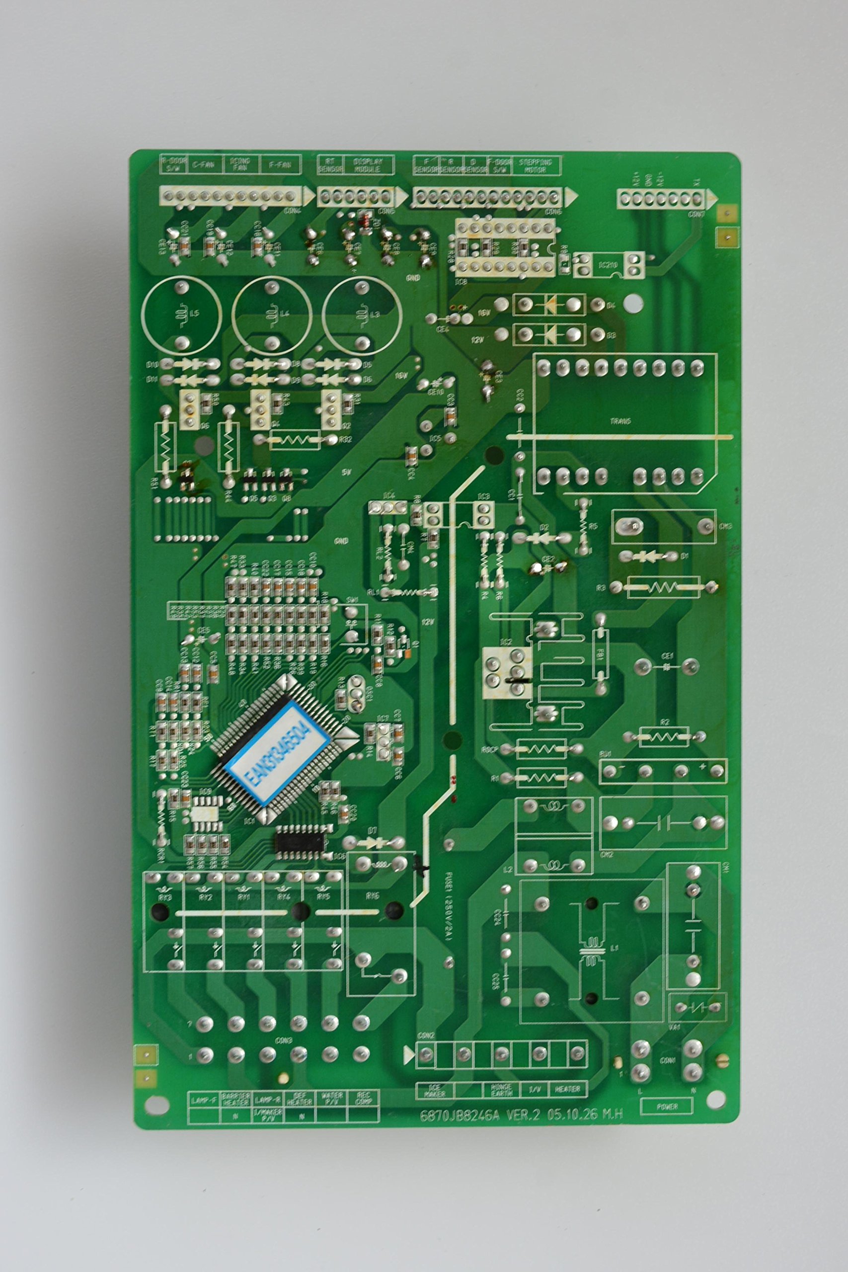 LG Electronics 6871JB1431F Refrigerator Main PCB Assembly Board Replacement Part - Compatible with LG Refrigerator Models - DIY Repair Solution for Home Appliance Maintenance