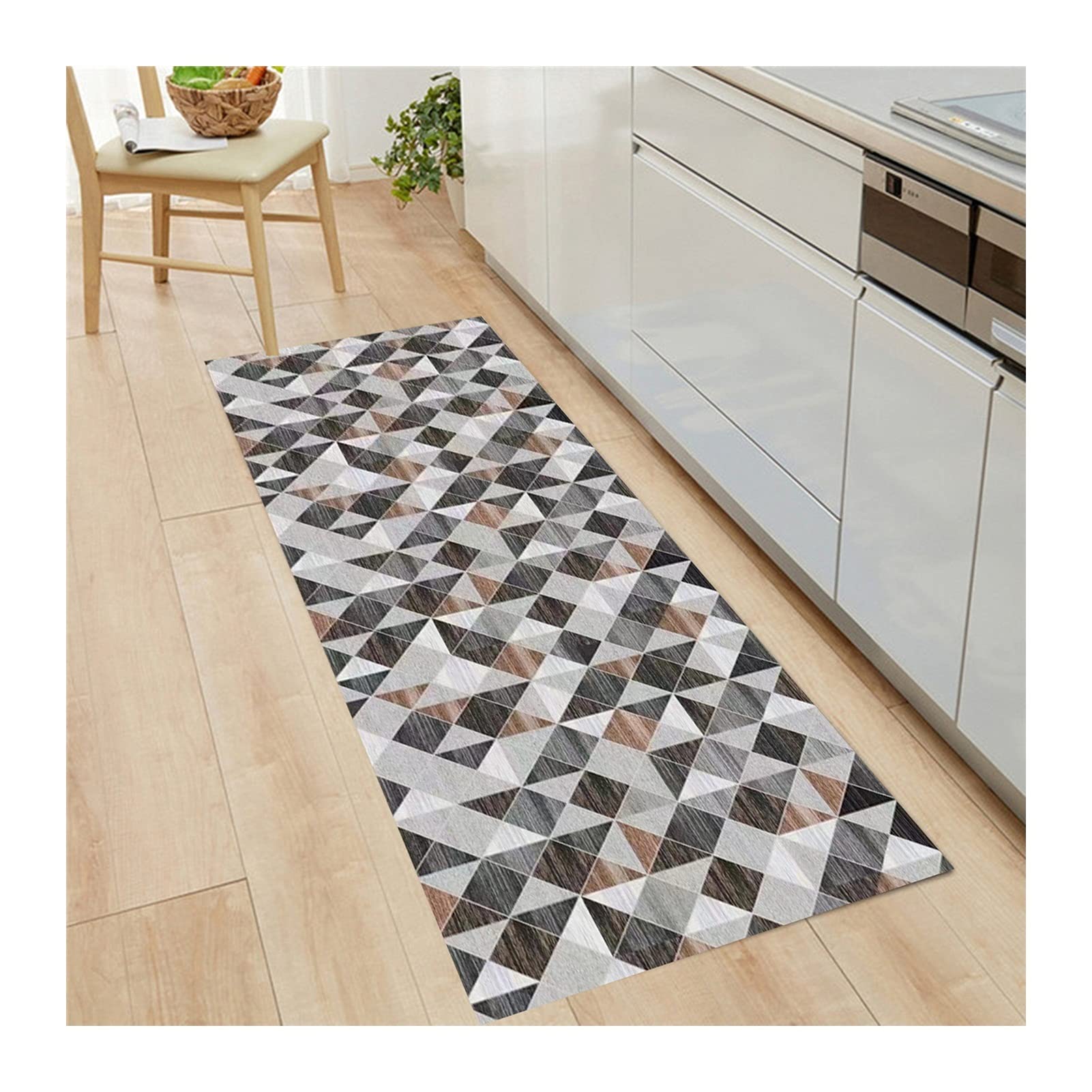 Non-Slip Hallway Runner Rug - Soft Strip Corridor Carpet for Living Room & Bedroom - Custom Size Gray Floor Mat (0.8x4m) | Perfect for High-Traffic Areas, Doorways & Narrow Spaces