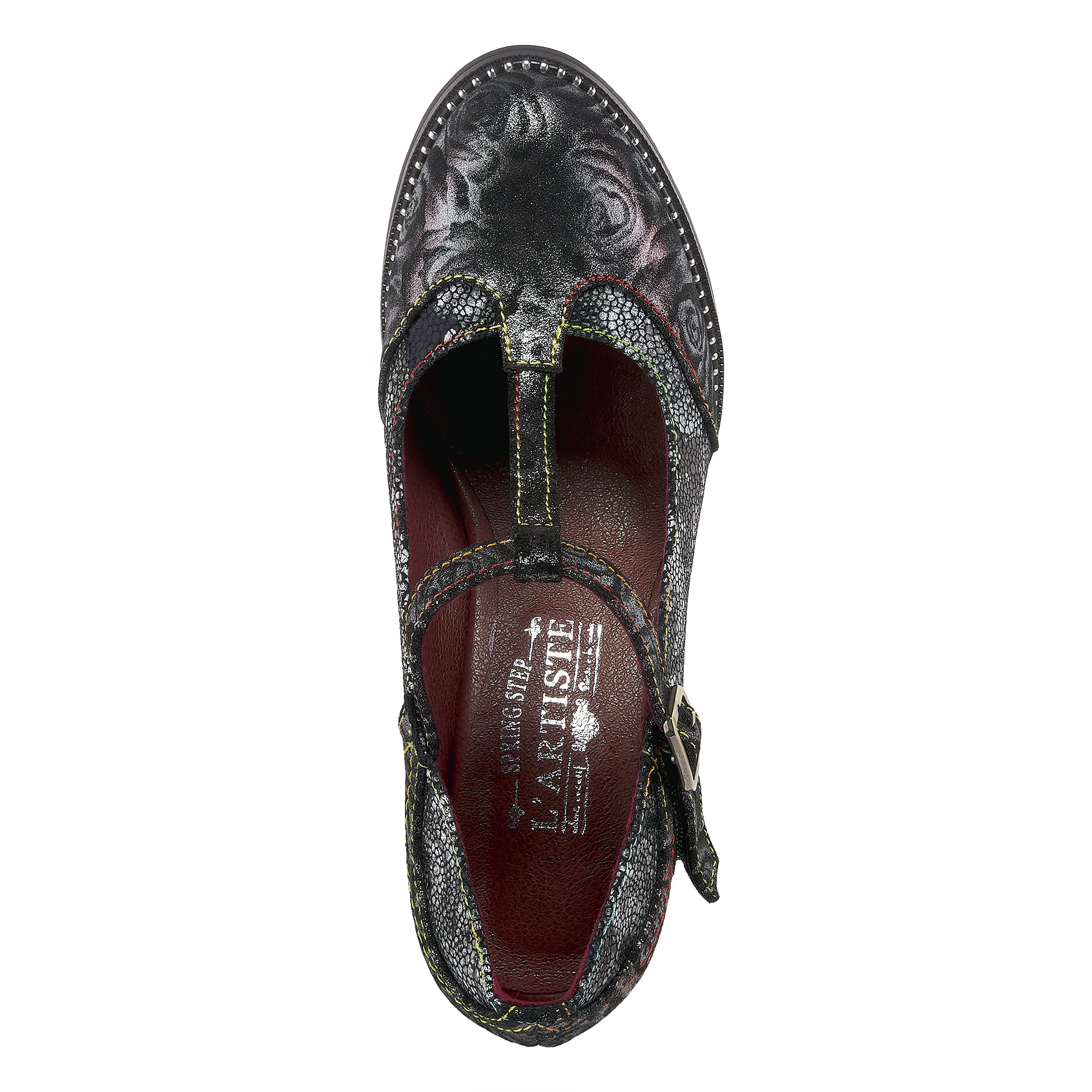 L'Artiste by Spring Step Women's Mazie Pump - Comfortable Low Heel Dress Shoes for Work, Wedding & Party Occasions