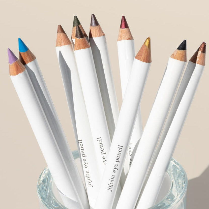Best Jojoba Eye Pencil for Sensitive Eyes - Natural & Hypoallergenic Eyeliner - Long Lasting & Smudge Proof - Perfect for Daily Makeup & Sensitive Skin Care