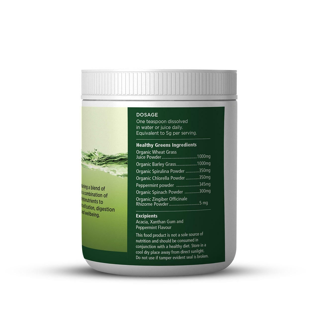 Australian Natural Care Healthy Greens Superfood Powder 120g - Organic Energy Boost for Detox & Digestion | Perfect for Smoothies, Juices & Daily Wellness