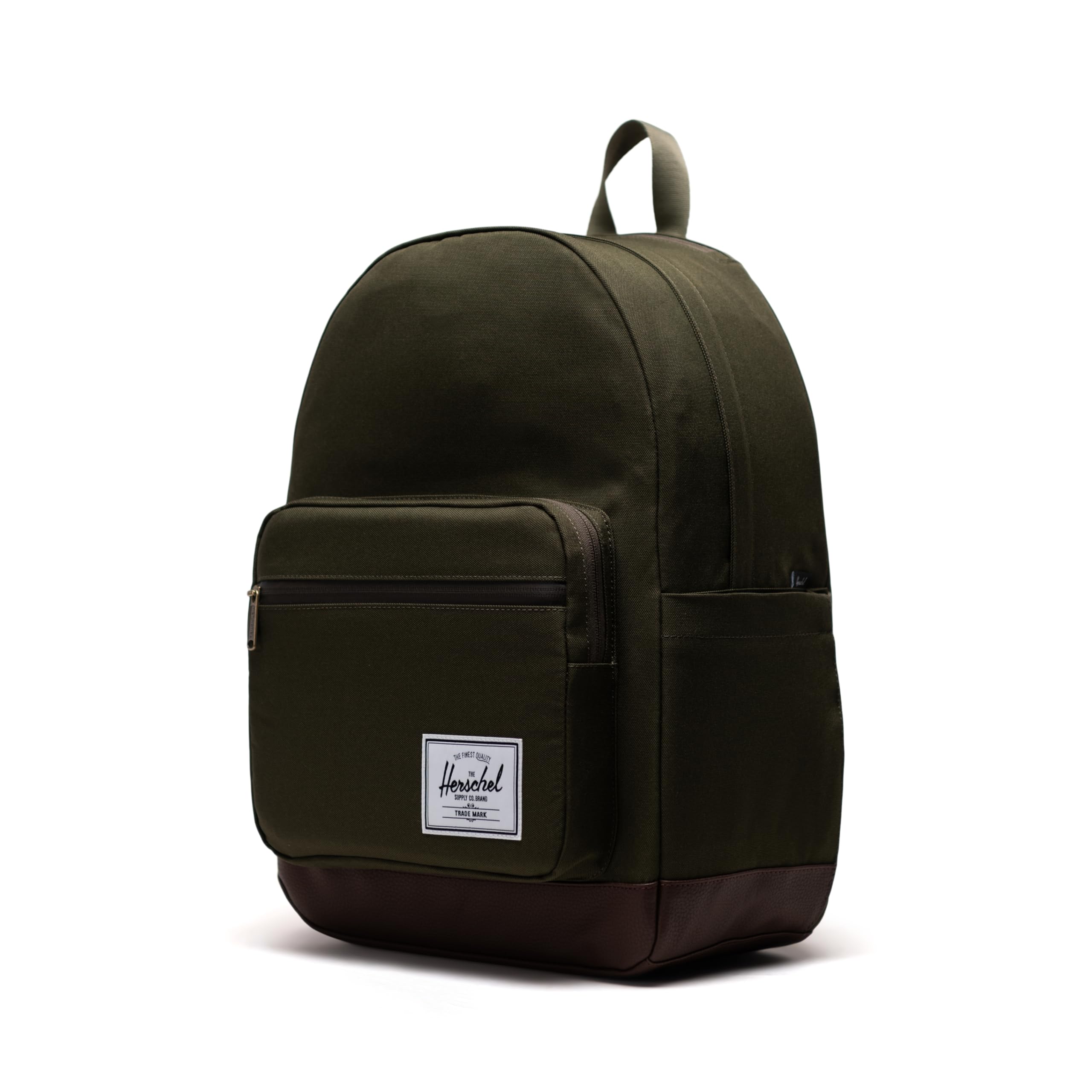 Herschel Supply Co. Pop Quick Backpack - Water-Resistant Daypack for School, Travel & Commuting - Green/Chicory Coffee - Lightweight Laptop Backpack with Front Pocket & Padded Straps