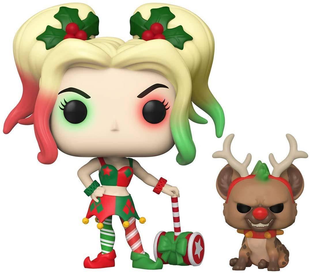 Funko POP! DC Comics Harley Quinn with Helper - Holiday Special Edition - Collectible Vinyl Figure for Christmas Decor & Gifts