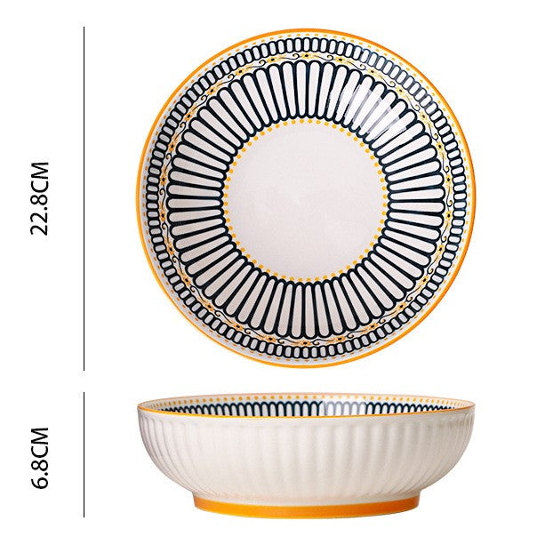 50% Off Clearance Sale - Reusable Printed Bowls & Dishes Set for Home Dining, Party Serving, and Kitchen Decor