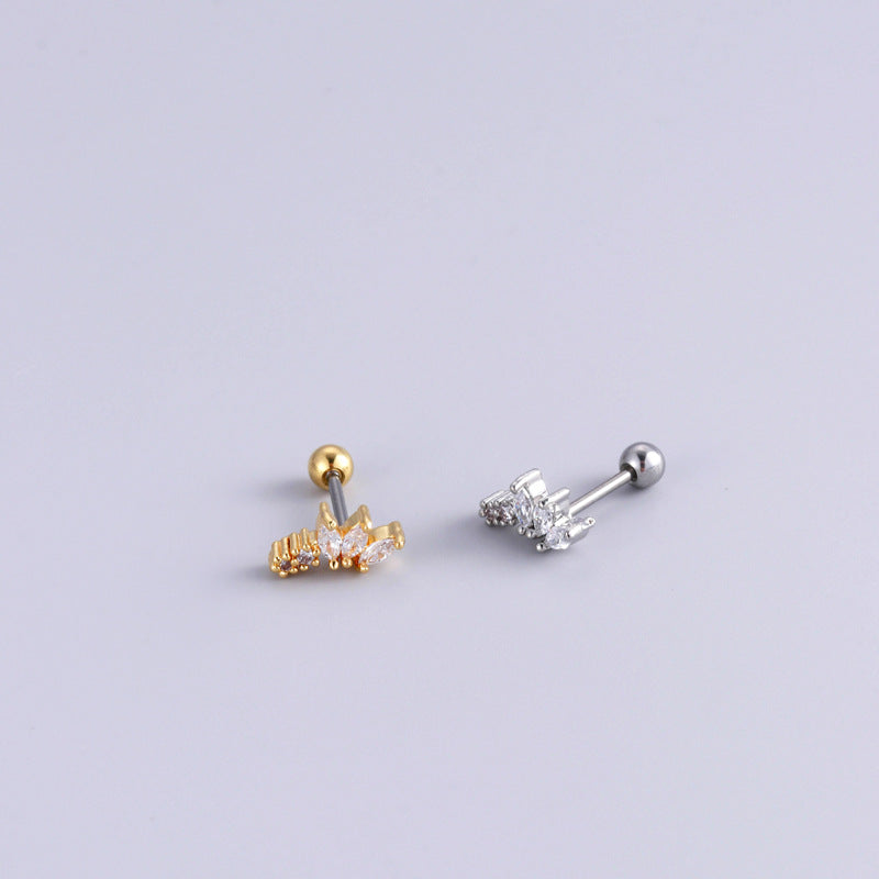 20G Cartilage Surgical Steel Earrings - Butterfly, Heart & Ball Back Stud Earrings for Women | Hypoallergenic Piercing Jewelry | Perfect for Daily Wear, Parties & Gifts