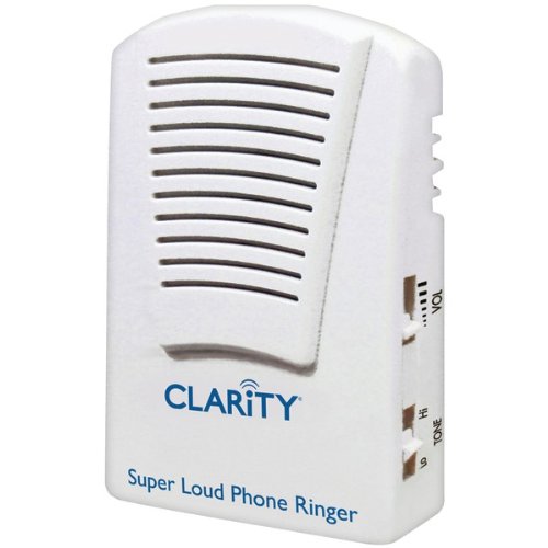 CLARITY 55173.000 Super-Loud Telephone Ringer - Amplified Ring Volume for Hearing Impaired & Offices - Phone Accessories for Landline & Business Electronics (Ideal for Seniors, Noisy Environments & Conference Rooms)