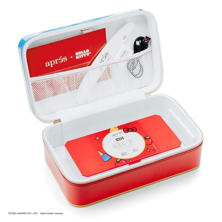 Apres Gel X Nail Extension Kit with Hello Kitty Design - Professional DIY Nail Art Set for Salon-Quality Manicures at Home | Perfect for Parties, Weddings & Special Occasions