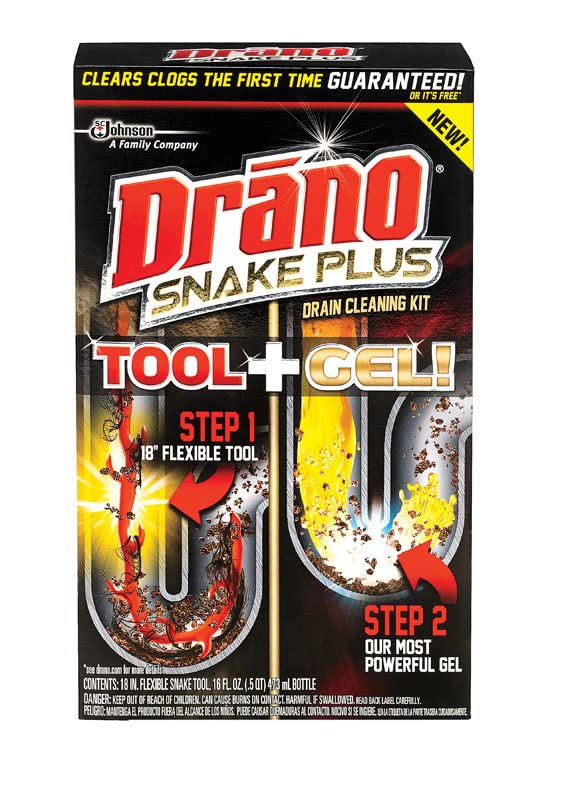 Cleaner Drain Snake Plus - Heavy Duty Clog Remover Tool for Kitchen & Bathroom Sinks - Unclogs Hair, Soap Scum & Debris Easily - Perfect for Home Plumbing Maintenance