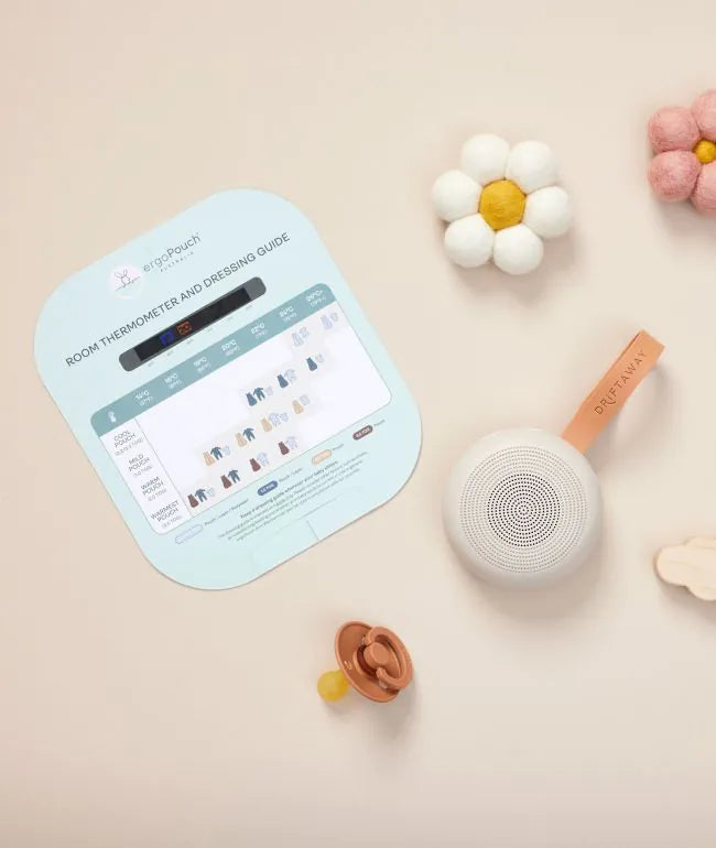 ergoPouch Drift Away White Noise Machine for Baby Sleep & Relaxation - Portable Sound Soother for Nursery, Travel & Office Use