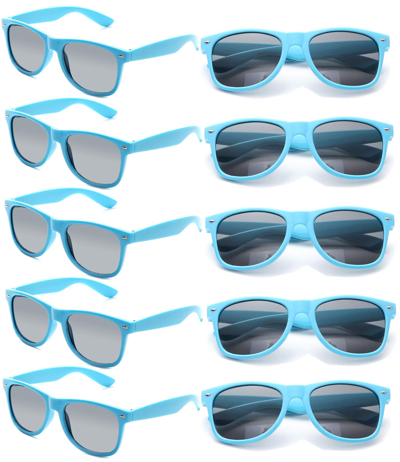 Bulk 80s Style Sunglasses for Adults - Retro Party Shades in 8/10/20/30 Packs - Perfect for Themed Parties, Costume Events & Festival Favors