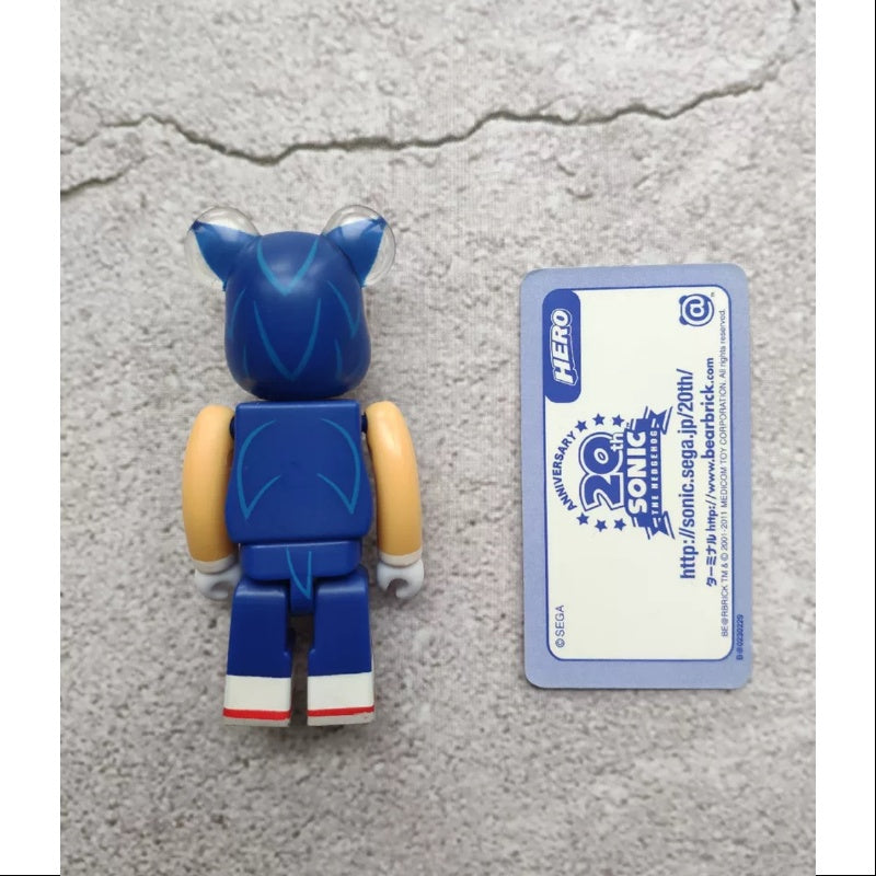 Bearbrick Series 23 HERO Sonic The Hedgehog 100% Collectible Figure - Limited Edition Vinyl Art Toy for Display & Gifts - Perfect for Anime Fans, Gaming Enthusiasts, and Home Decor