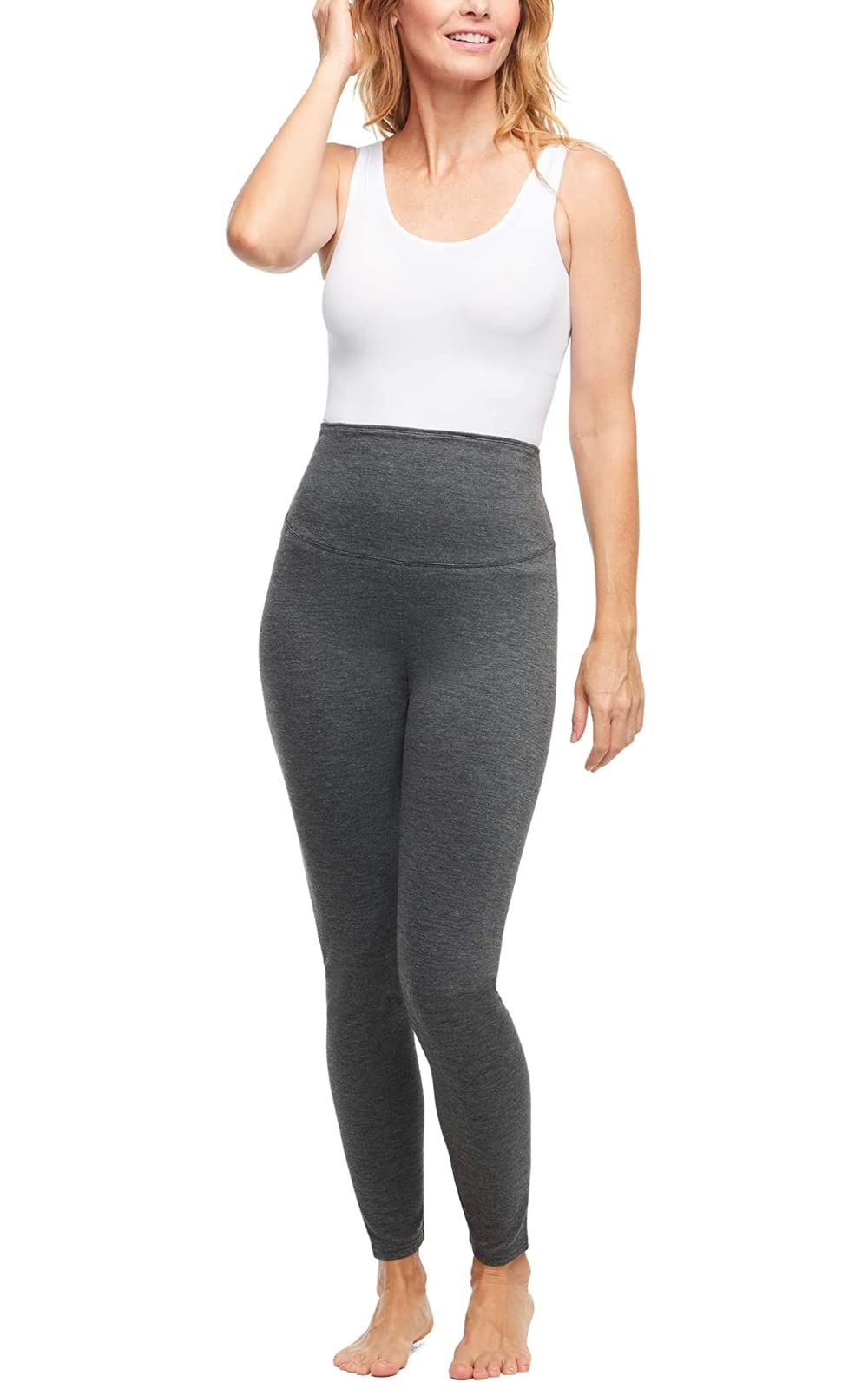Essentials by Tummy Tank Women's High Waisted Yoga Leggings - Comfortable Workout Pants for Gym, Running & Lounge Wear