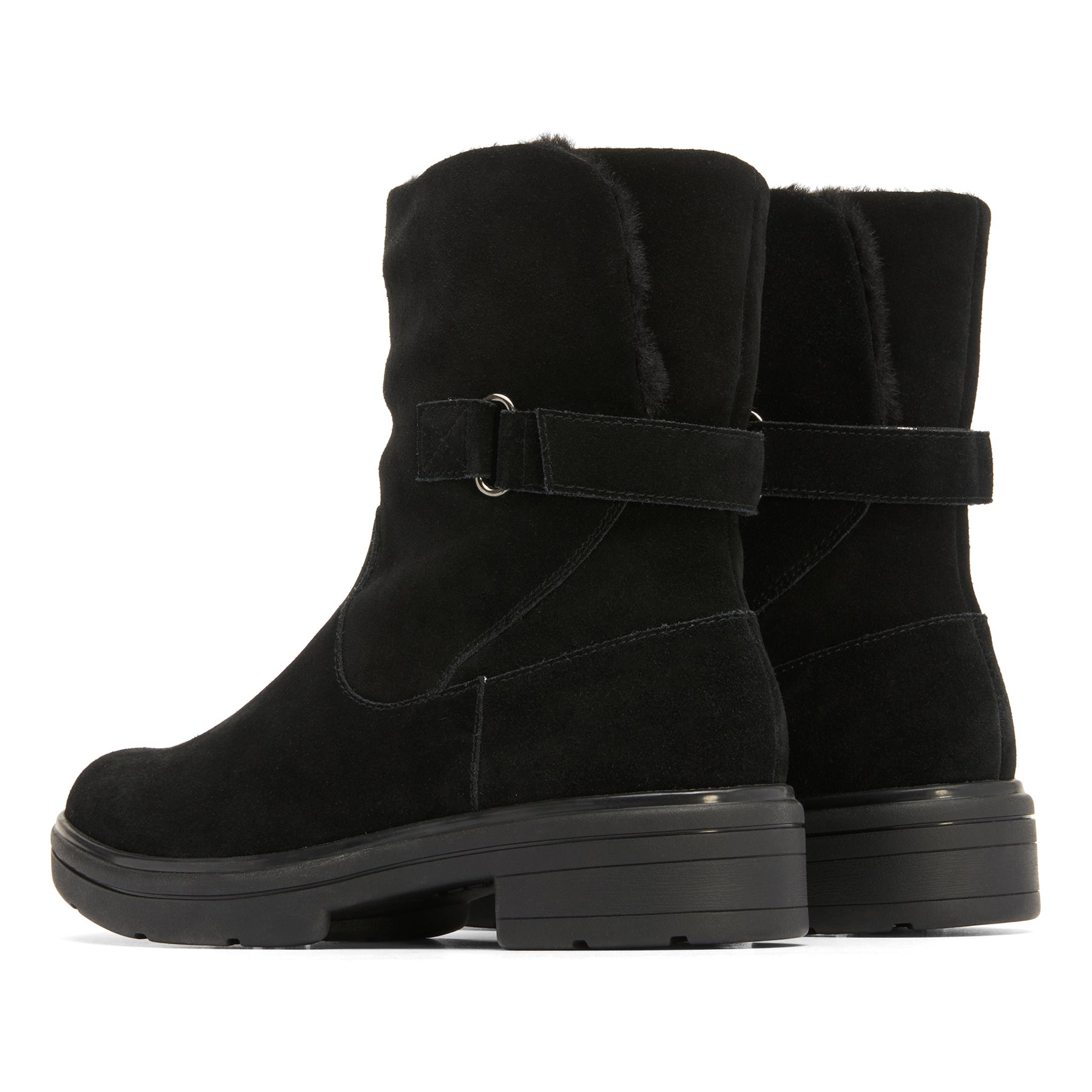ABEO Vista Mid Boot - Black Suede Women's Ankle Boots for Casual Wear & Outdoor Walking