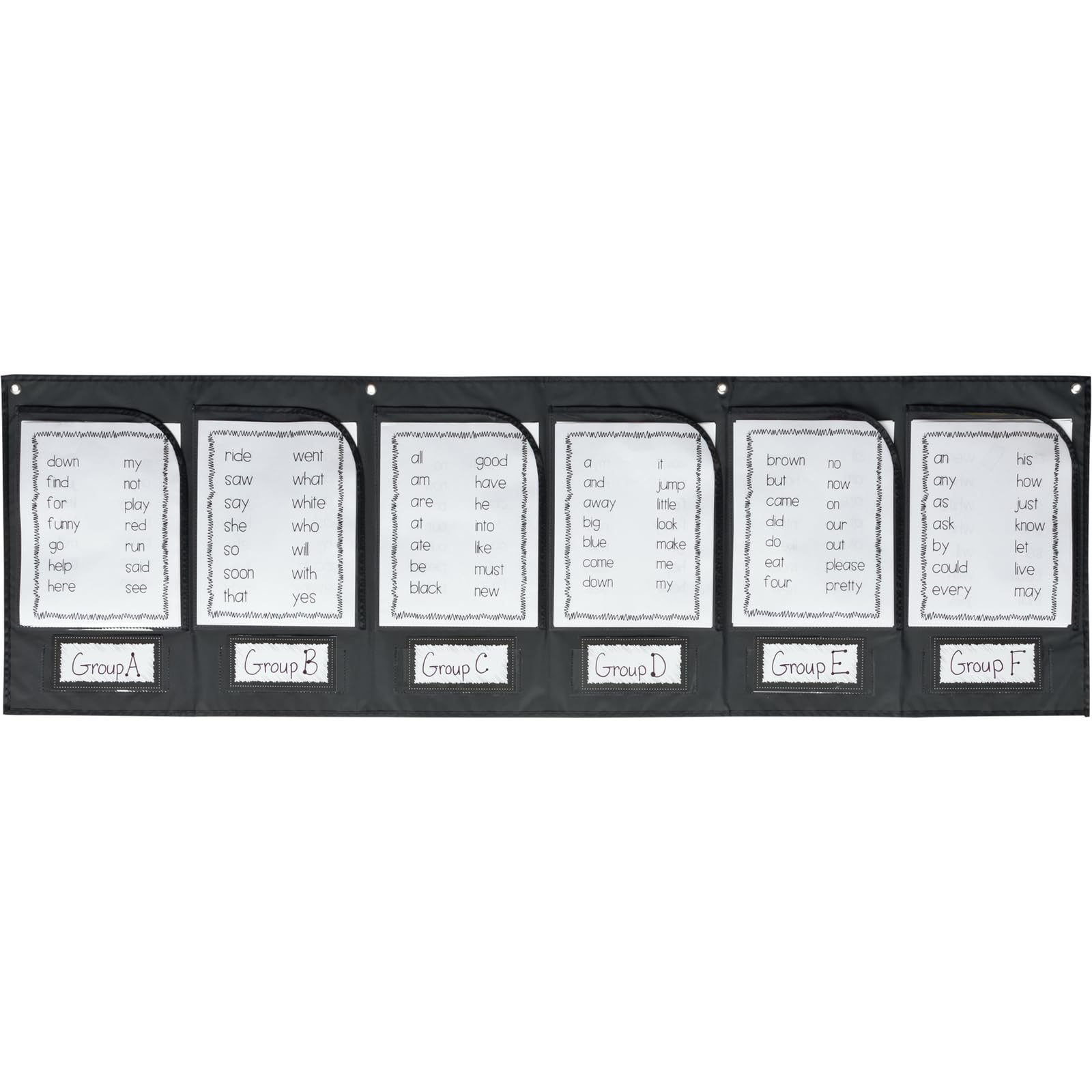Really Good Stuff Wall Pocket Chart for Homework Collection & Classroom Organization - 1 Chart with 12 Labels - Perfect for Teachers & Homeschooling Supplies