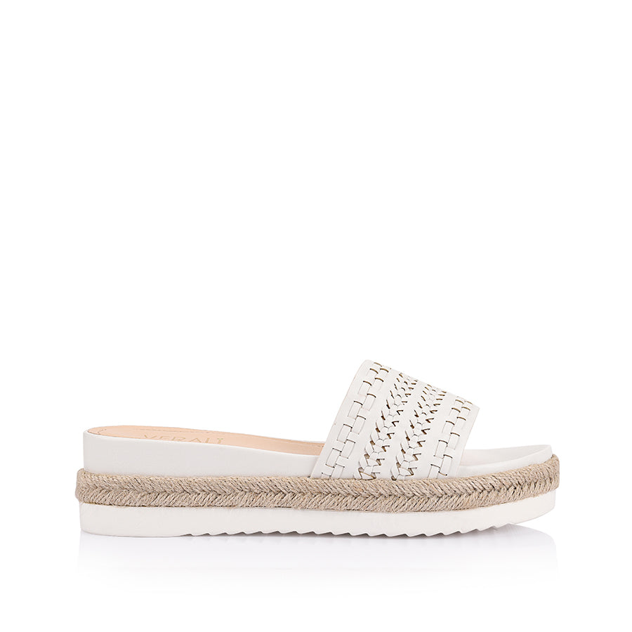 Denver Footbed Slides - Comfortable White Sandals for Men & Women | Perfect for Beach, Pool, and Casual Wear