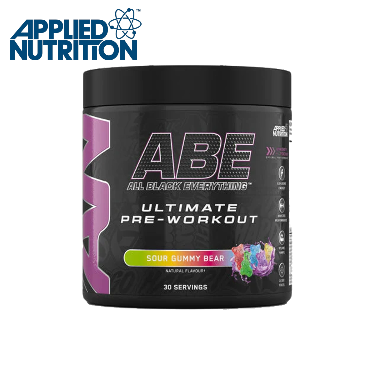 Applied Nutrition ABE (All Black Everything) Ultimate Preworkout Powder 315g - Boost Energy & Performance for Intense Workouts & Gym Sessions