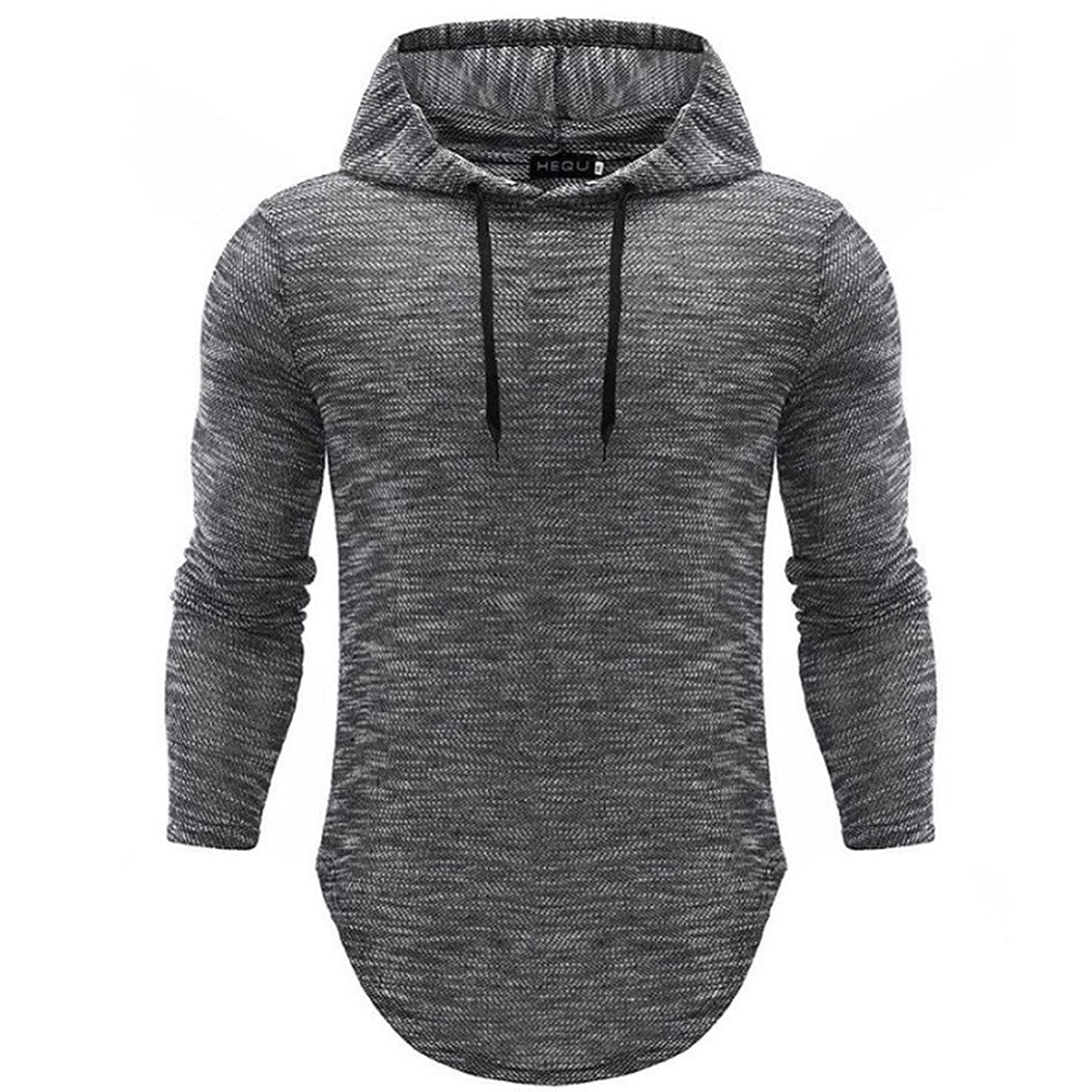 **Men's Long Sleeve Athletic T-Shirts - Gym Workout Fitness Tees & Hoodie Shirts - Breathable & Comfortable for Running, Training & Casual Wear**